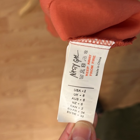 NWT Nasty Gal Asymmetrical Slip Dress - Picture 4 of 5